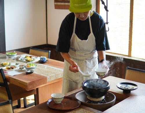 多賀の野菜とお米の「多賀さとやま御膳」