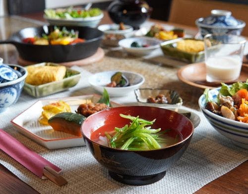 多賀の野菜とお米の「多賀さとやま御膳」