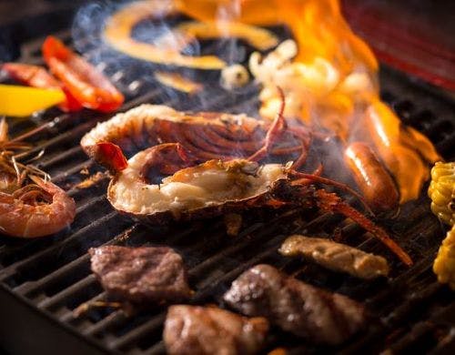 グリル台で焼くＢＢＱ（イメージ）