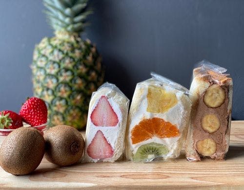 大人気のフルーツサンドです。