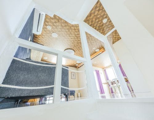 2Fへの階段の上