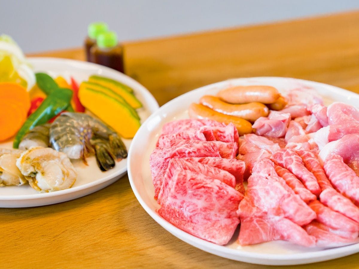 夕食：鉄板焼き