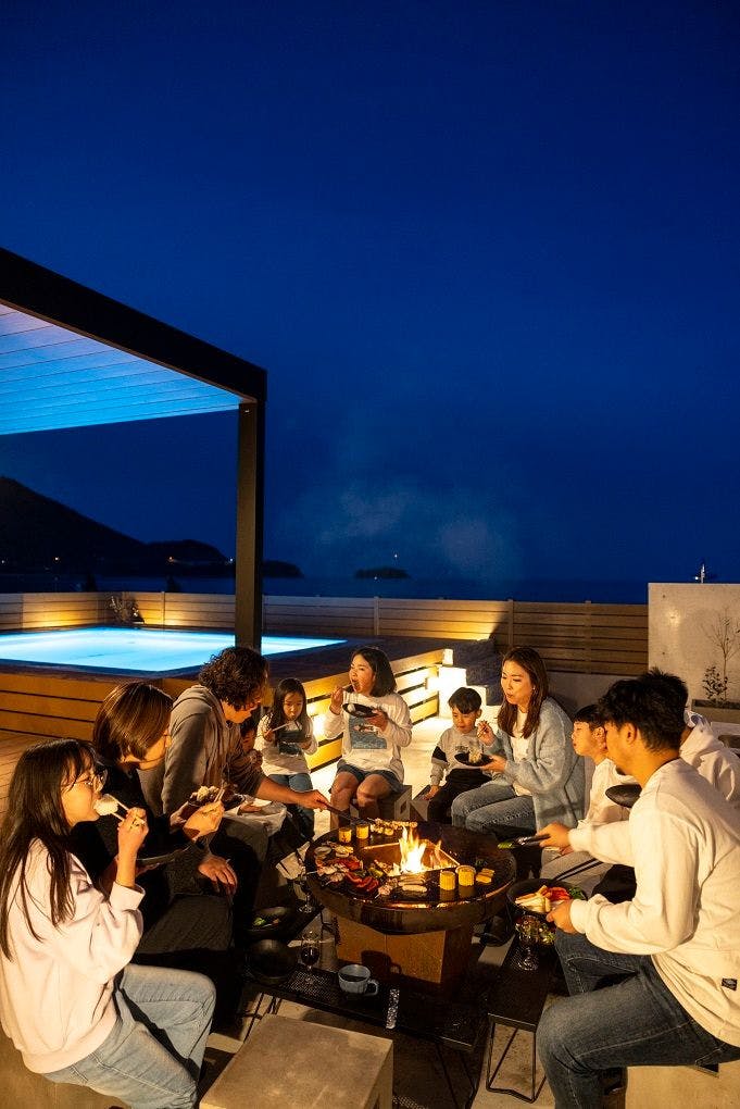 鉄板でのBBQになります。