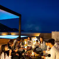 鉄板でのBBQになります。