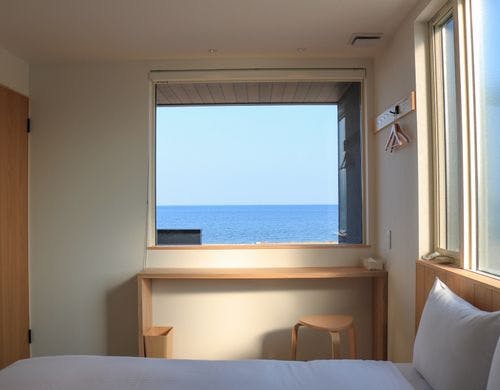 寝室１からの眺め。