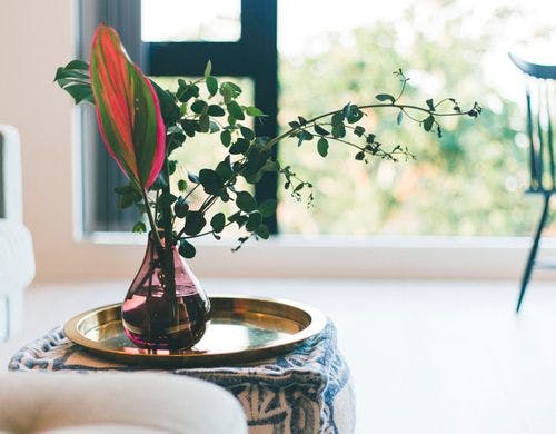 【寝室1】ダブルベッド1台（140センチ幅）