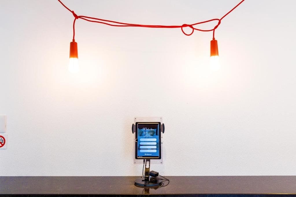 มีแท็บเล็ตสำหรับเช็คอินอยู่ที่ชั้น 1