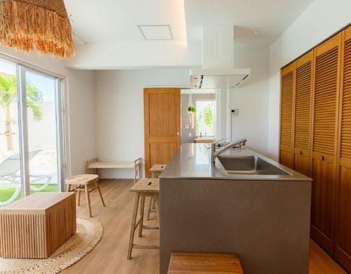 プロ仕様の設備。本格的な料理も対応可能。