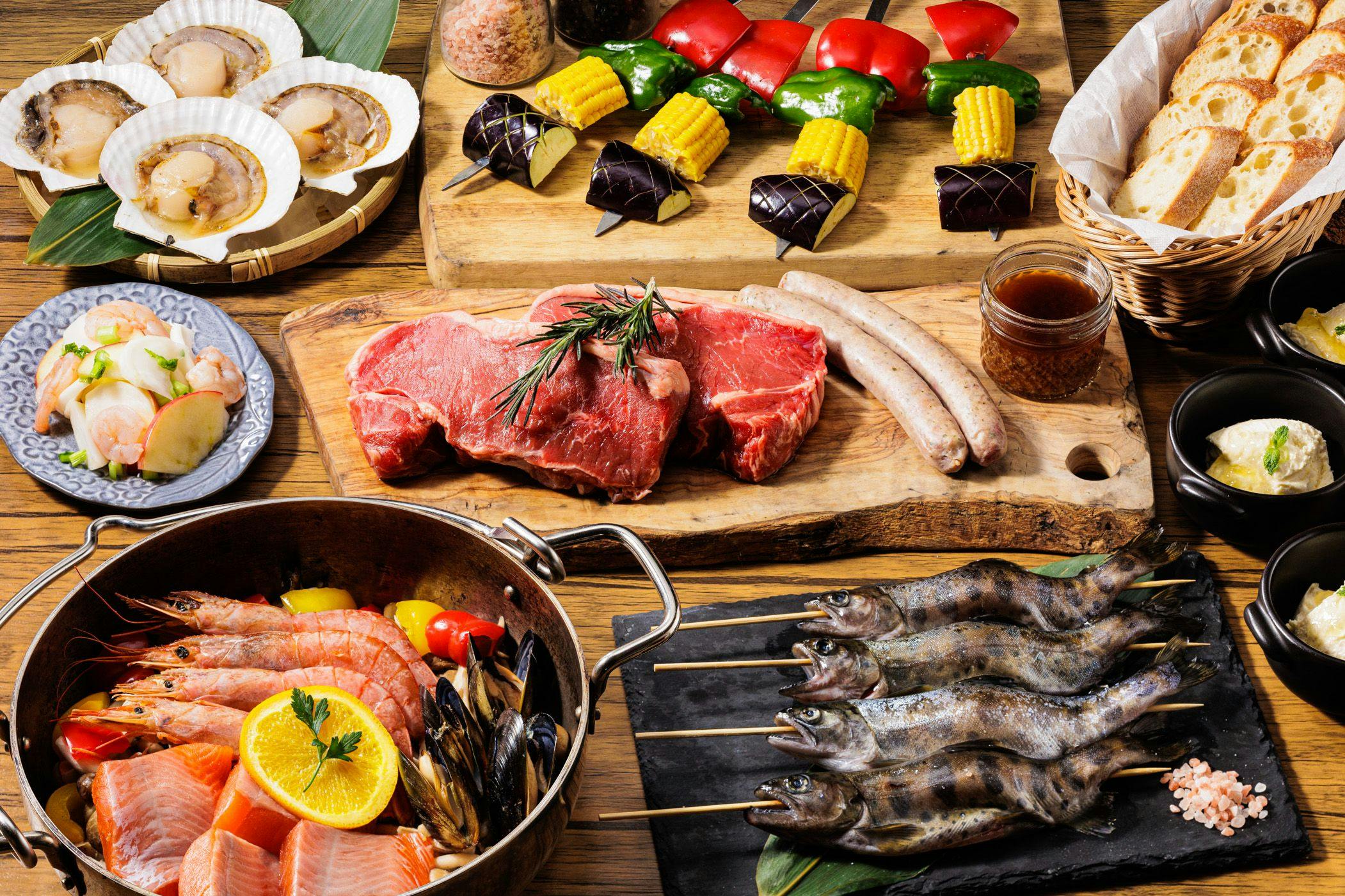 信州旬食材を使用した豪華BBQディナー