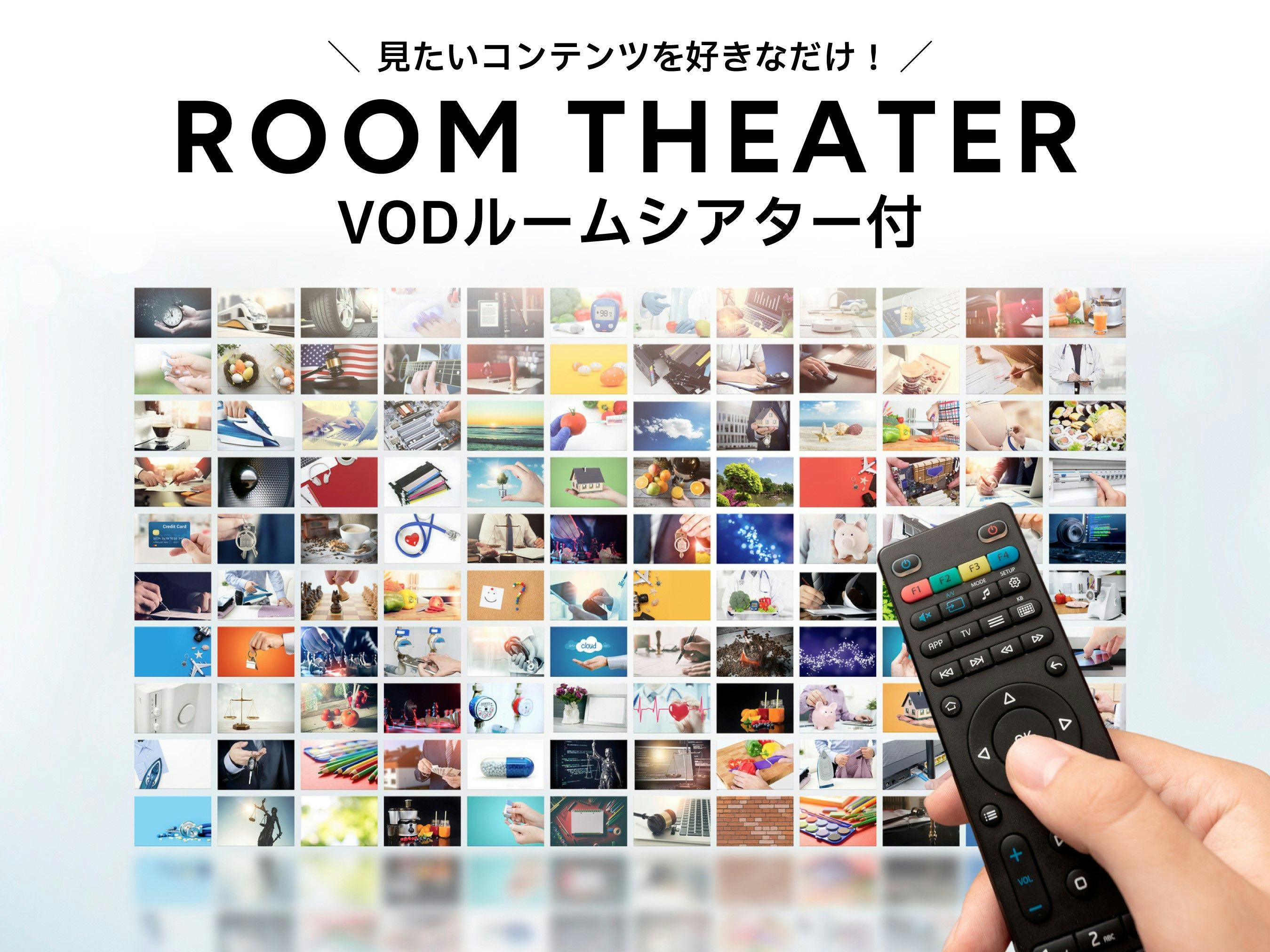 【映画見放題】ルームシアタープラン～天然温泉大浴場・30品目以上の朝食バイキング付・駐車場完備～