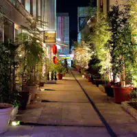 ホテル横遊歩道