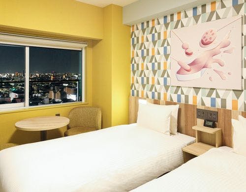 スタンダードツインから見た夜景