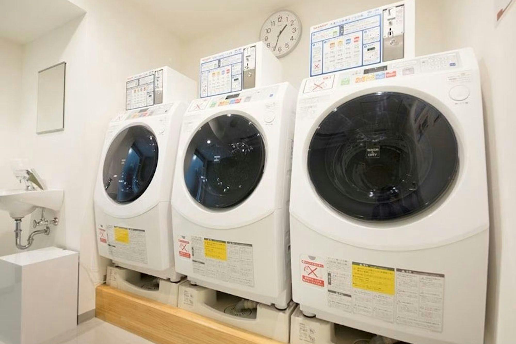長期滞在でも安心！コインランドリーもご