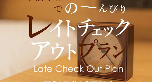【レイトチェックアウト】13時までのんびりご滞在【1名】(素泊)