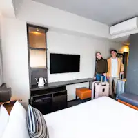 ห้องพักแบบดับเบิลรูมขนาดกลาง