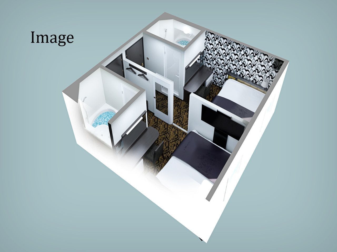 ชั้นบนสุด ห้องคอนเนคทวิน ปลอดบุหรี่ (ภาพตัวอย่าง)