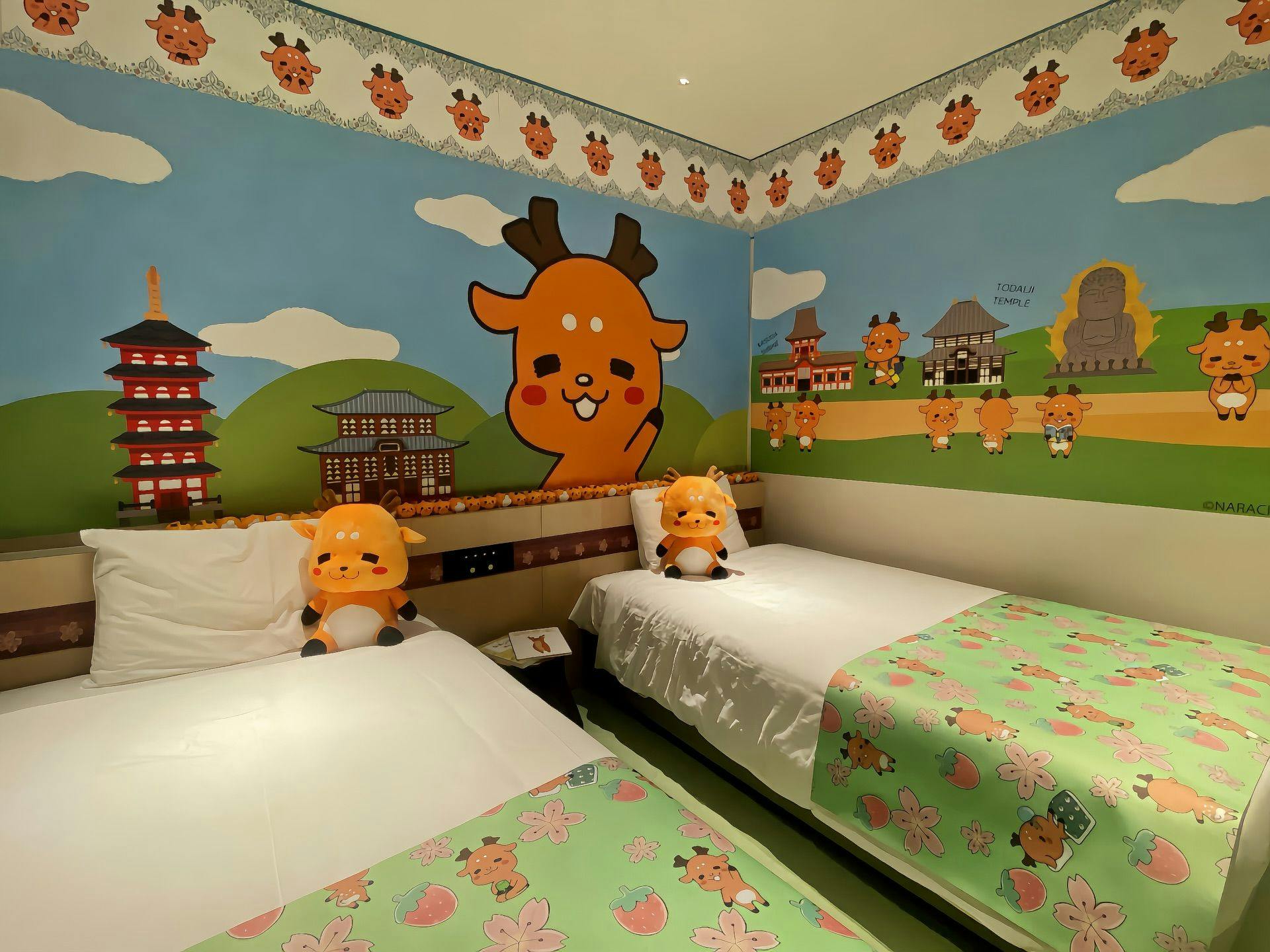 奈良市のゆるキャラ「しかまろくん」に囲まれたお部屋に泊まろう！オリジナル特典付＜食事なし＞