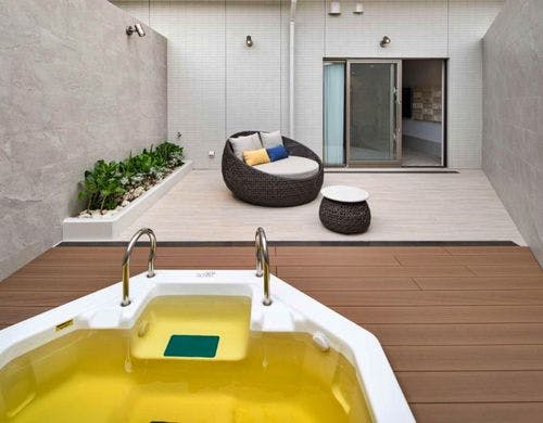 露天風呂温泉付デラックスルーム＜35平米＞