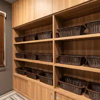 체중계를 완비하고 있습니다.