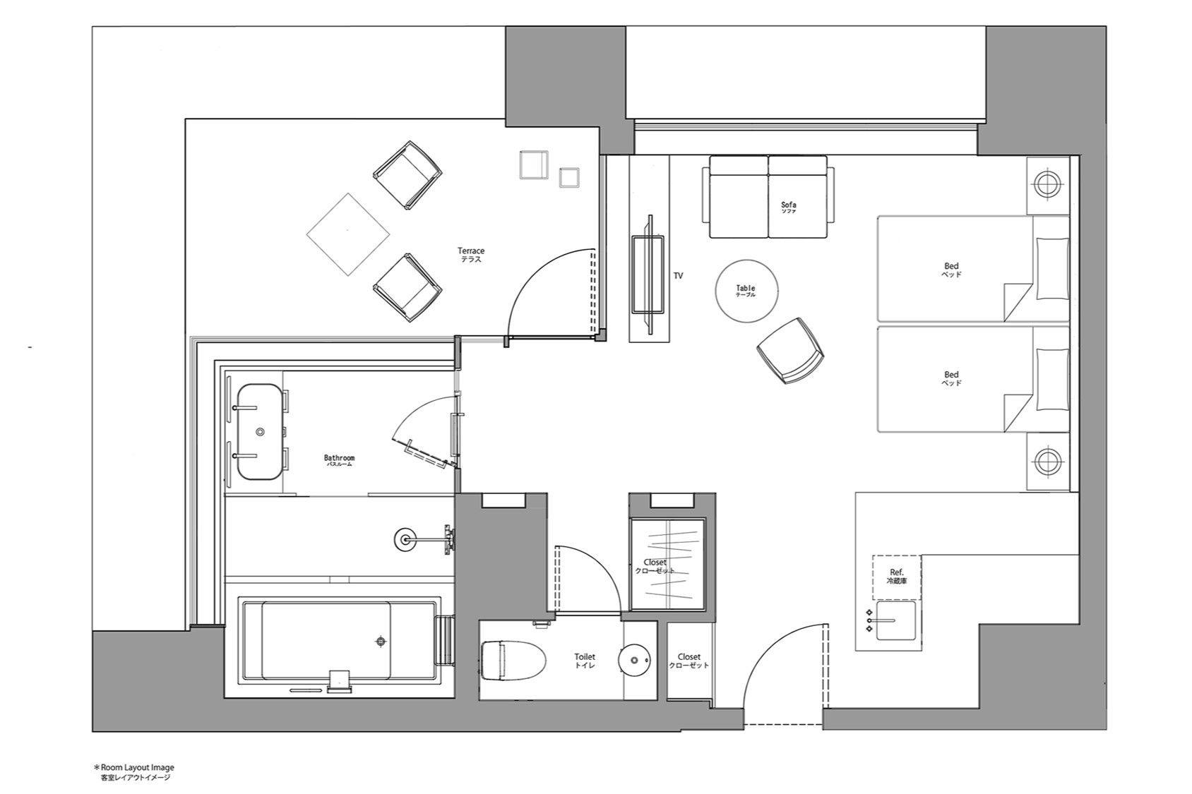 HAMACHO HOTEL TOKYO - HAMACHOシンプルステイ＜素泊まり＞ - 【禁煙