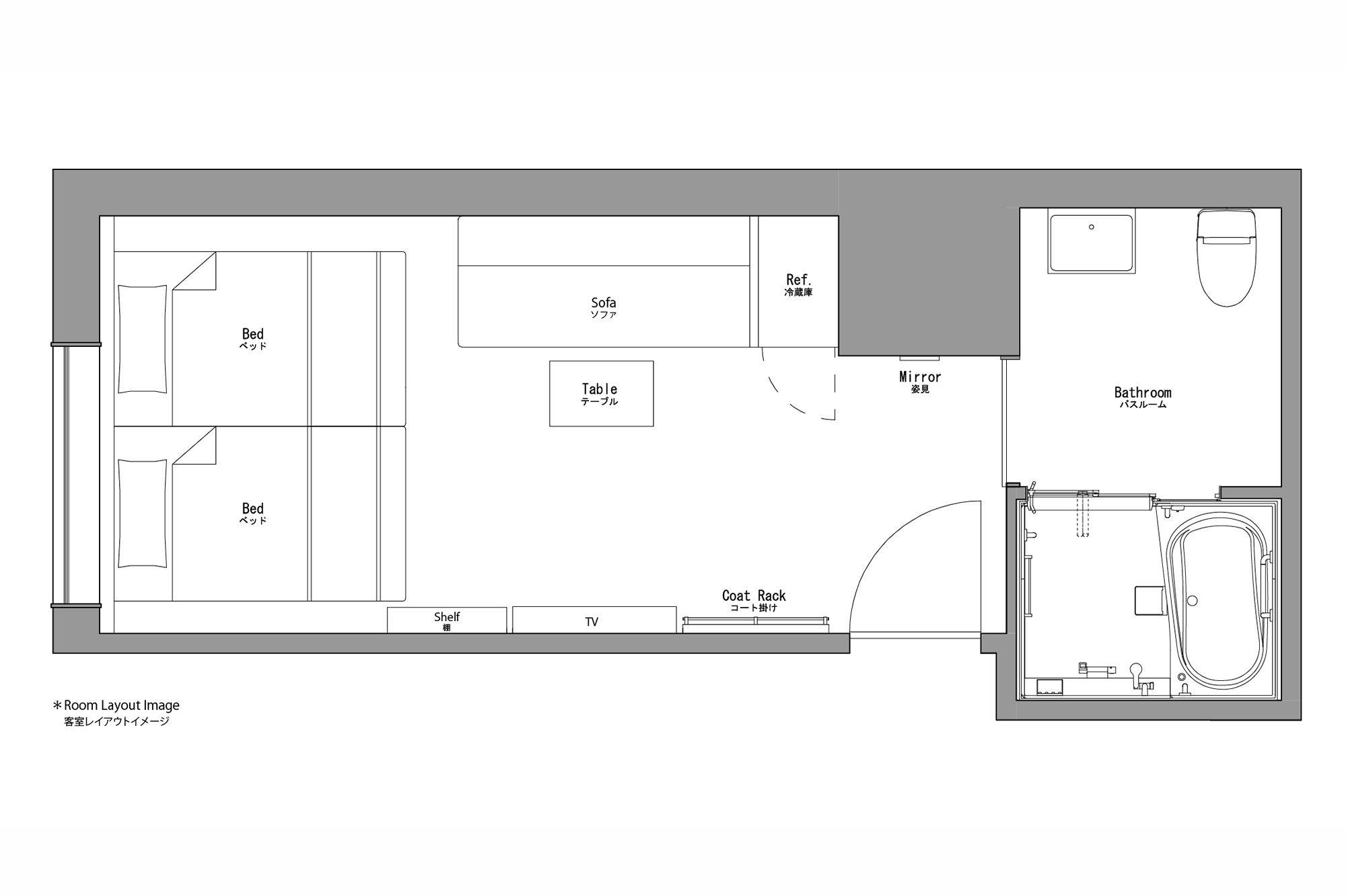 HAMACHO HOTEL TOKYO - HAMACHOシンプルステイ＜素泊まり＞ - 【禁煙