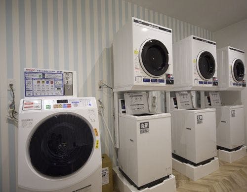 連泊にも便利なランドリールーム