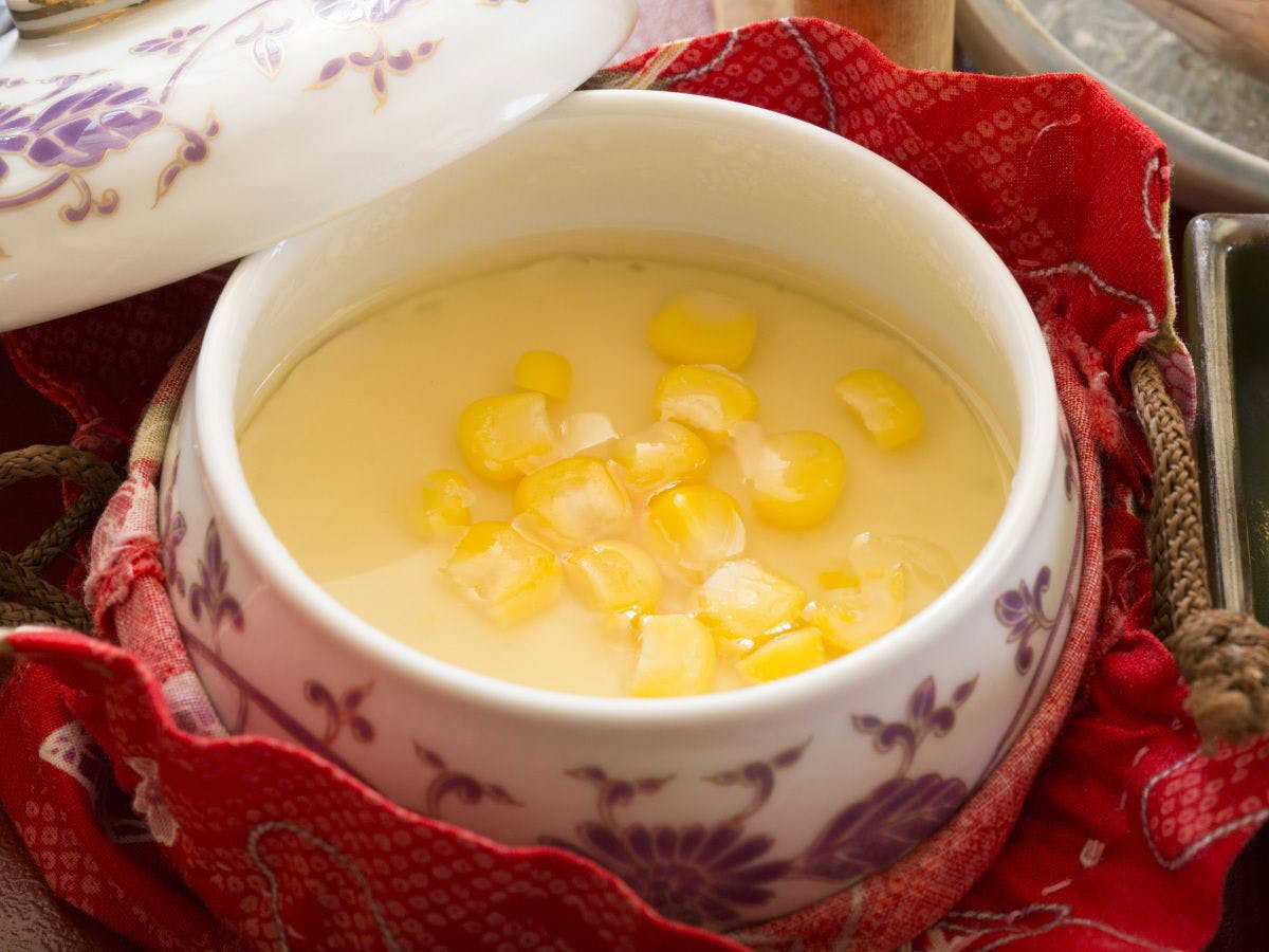 ชาวันมูชินมถั่วเหลืองในถุงผ้า