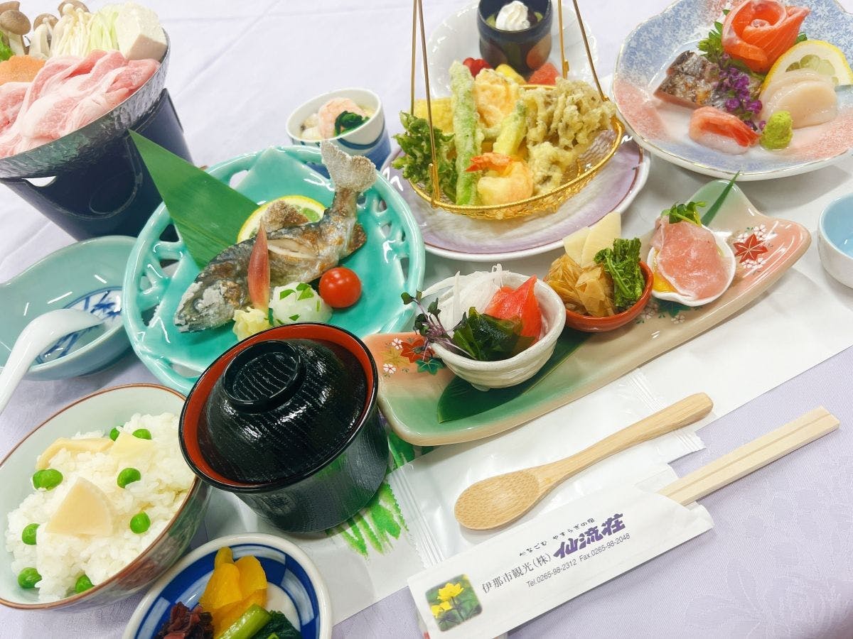 *【ตัวอย่างอาหารเย็น (ชุดอาหารญี่ปุ่นแบบไคเซกิ)】