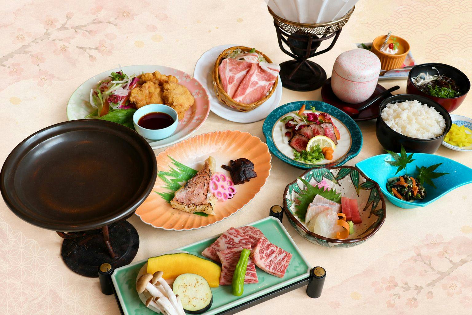 Thực đơn Kaiseki cơ bản  ※Hình ảnh chỉ mang tính minh họa