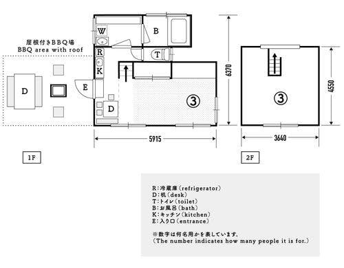 6名様用棟の外観です。