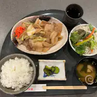 Paket makan malam set jahe panggang (shogayaki)