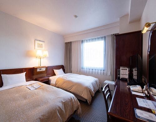 【ツイン17.28平米】120cm幅ベッド