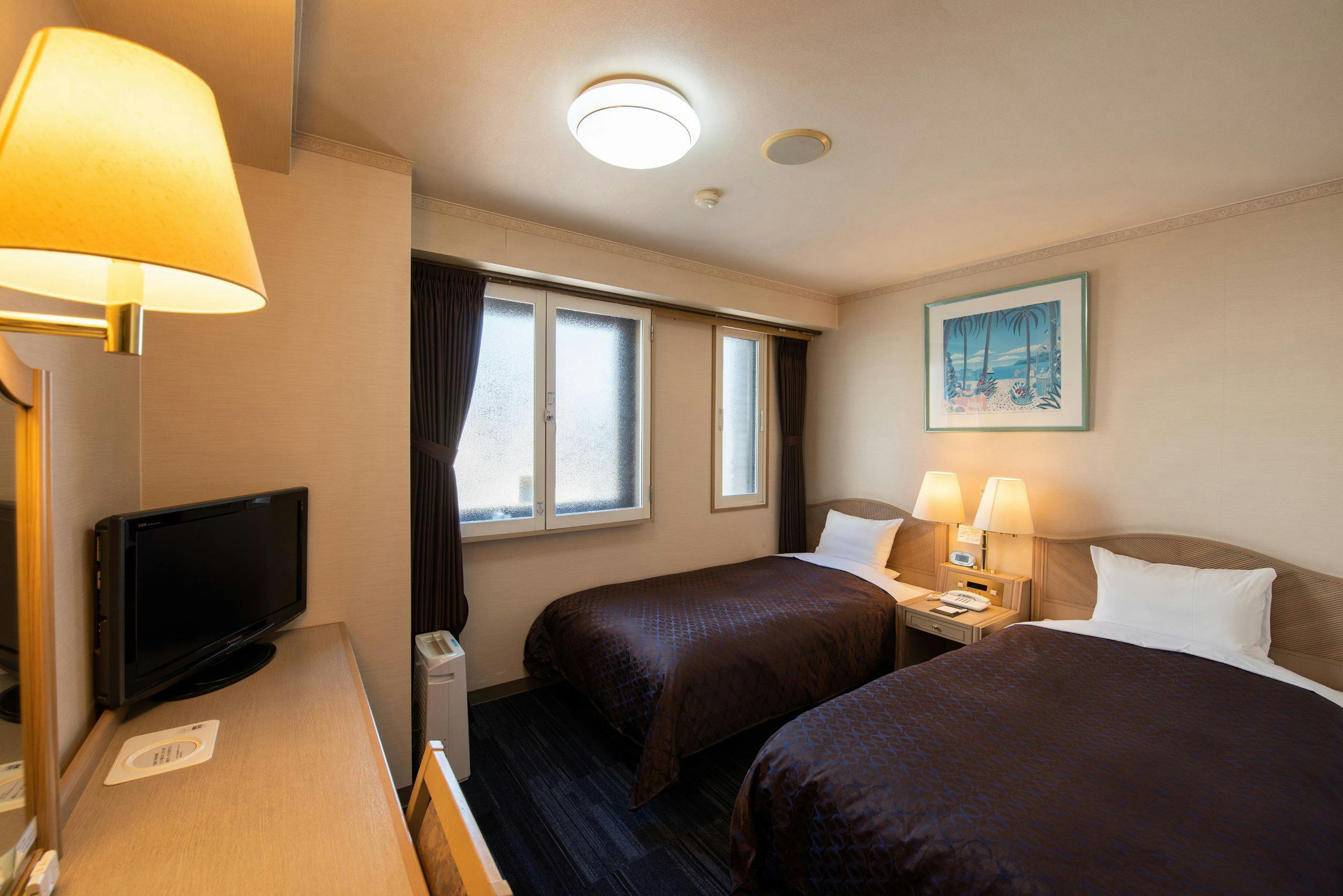 ภาพตัวอย่างห้องพักแบบเตียงคู่มาตรฐาน