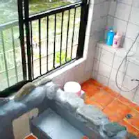 ห้องฮิอิรากิ / อ่างอาบน้ำกลางแจ้งครึ่งหนึ่งพร้อมวิวลำธารใส