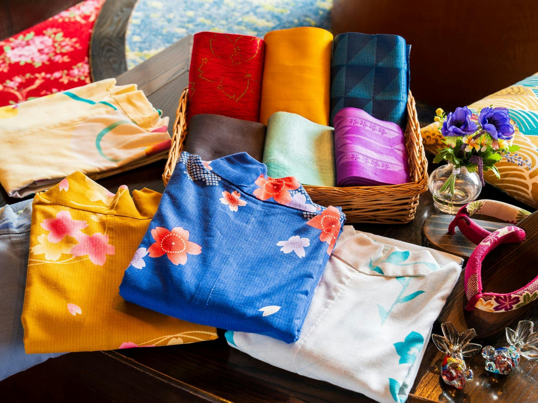 Penyewaan yukata berwarna