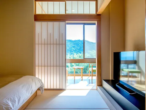 ห้องพักเตียงคู่แบบญี่ปุ่นและตะวันตก