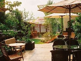 庭の、桐生エースホテル