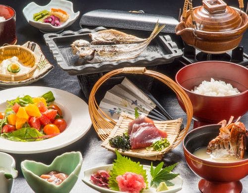 ■西伊豆の郷土伝統を味わえる朝食。