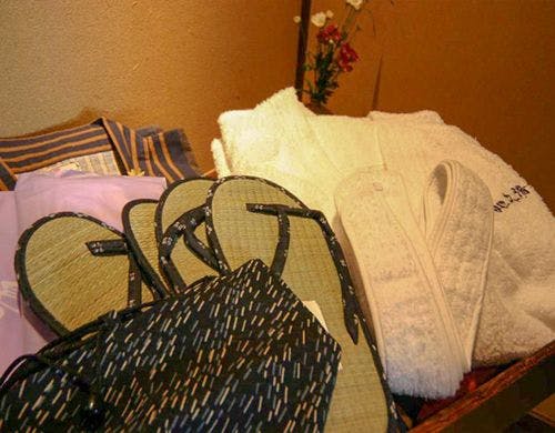 ■露天風呂用に用意されているアメニティ