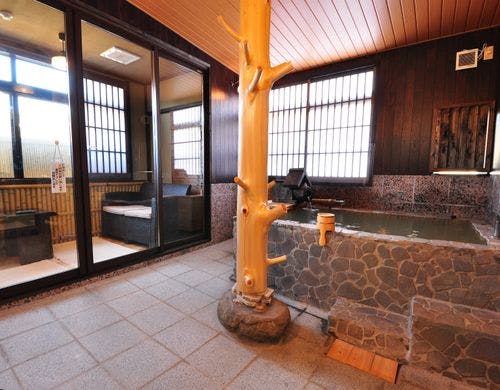 【あせび】半露天風呂付客室の間取り