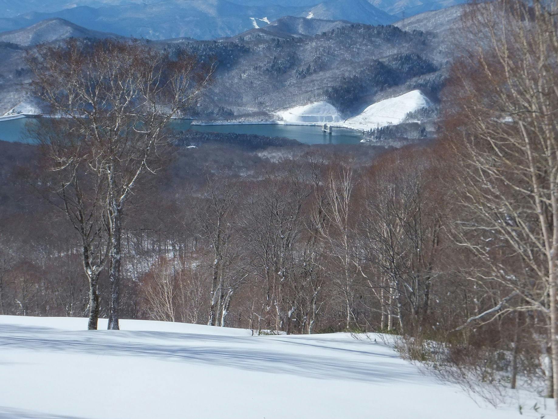 สวนสกีทัมบาระที่มีหิมะผง