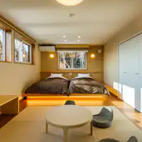 ห้องพักแบบมาตรฐานสไตล์ญี่ปุ่นและตะวันตกแบบเตียงคู่