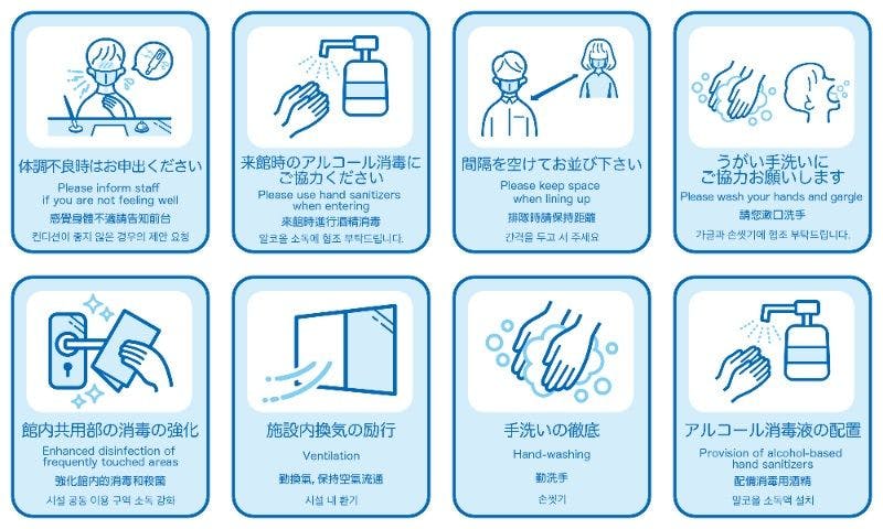 มาตรการป้องกันโควิด-19 ของสถานที่ของเรา