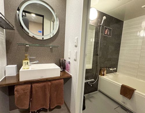 ダブルルーム(お風呂場・洗面所)