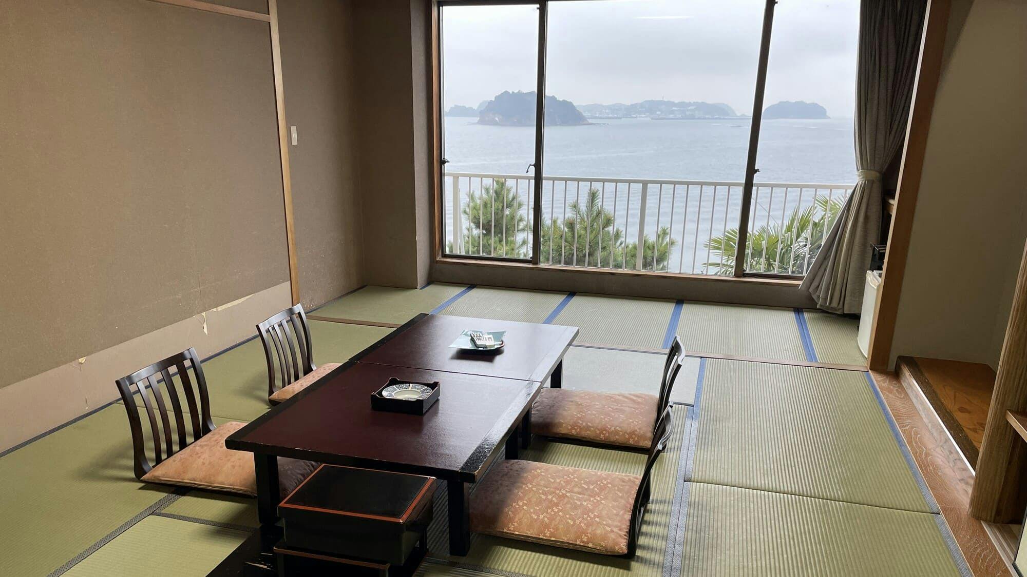 ◆ Kamar bergaya Jepang 12 tatami dengan pemandangan laut