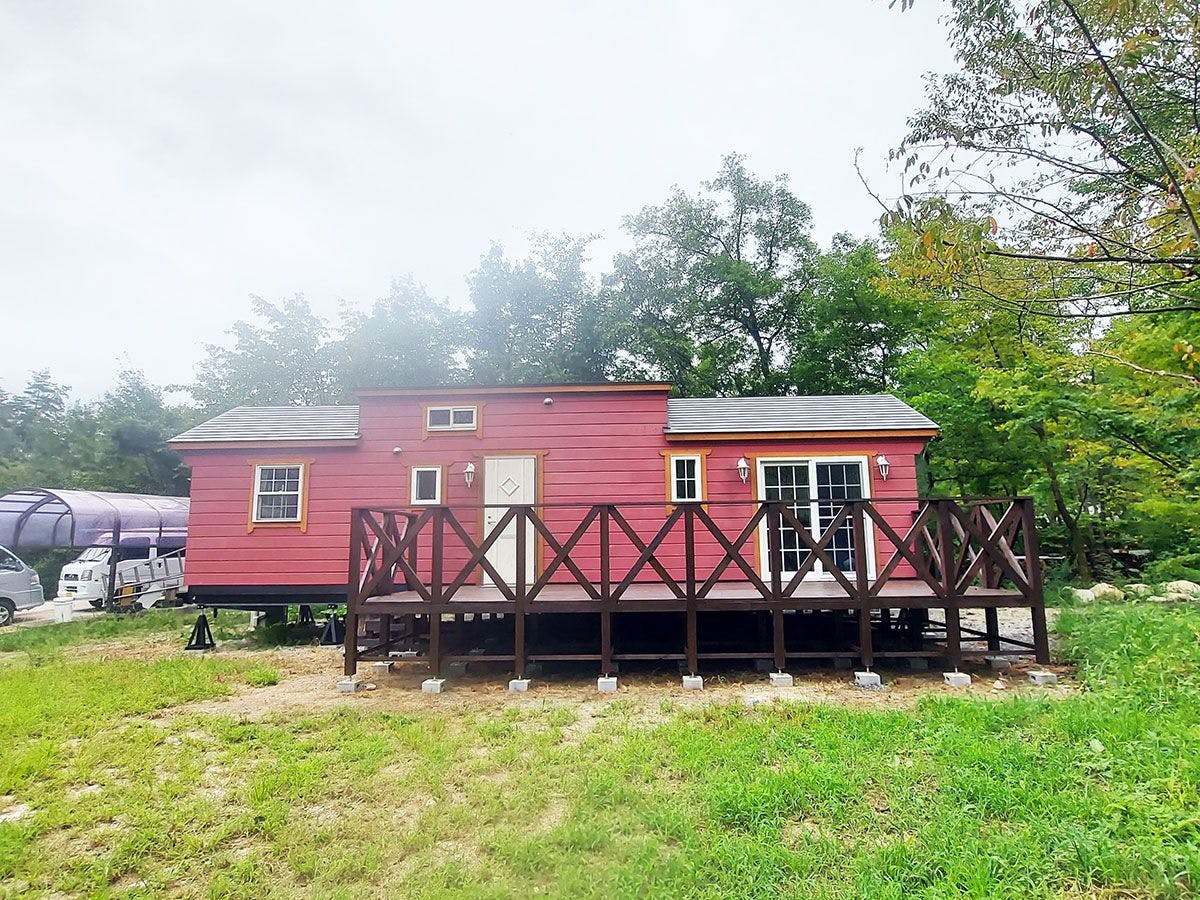 *【บ้านรถพ่วง - ภายนอก】