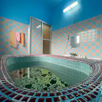 【ห้องอาบน้ำ】 ห้องอาบน้ำส่วนตัวปูด้วยกระเบื้อง