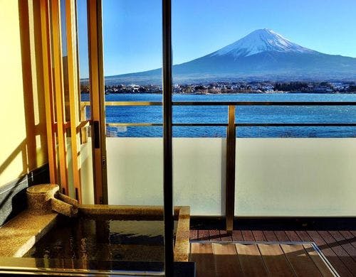 湖畔別邸「千一景」客室露天風呂