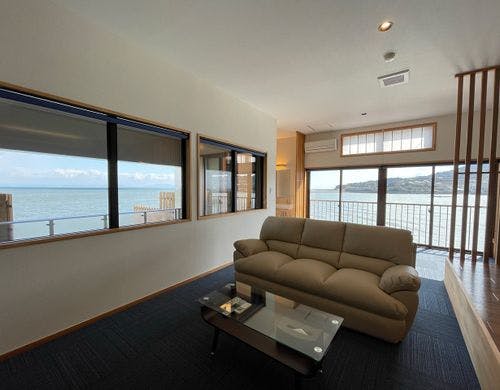 テラスに半露天付