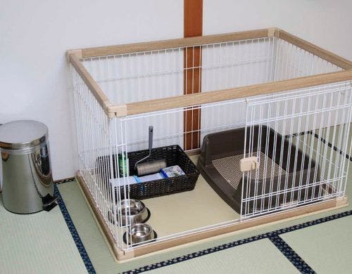 客室完備の愛犬ゲージ　※一例